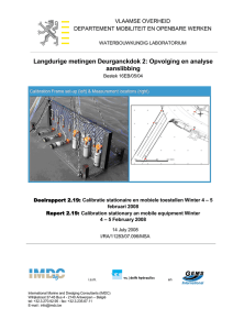 Langdurige metingen Deurganckdok 2: Opvolging en analyse aanslibbing VLAAMSE OVERHEID