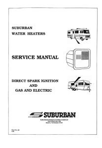 S SERVICE MANUAL AND GAS