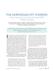 THE NORWEGIAN IPY–THORPEX Polar Lows and Arctic Fronts during the 2008