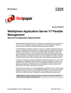 Red paper WebSphere Application Server V7 Flexible Management