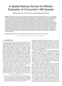 k A Spatial Mashup Service for Efficient Evaluation of Concurrent -NN Queries