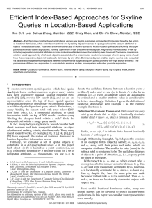 Efficient Index-Based Approaches for Skyline Queries in Location-Based Applications