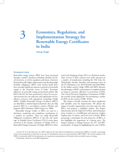 3 Economics, Regulation, and Implementation Strategy for Renewable Energy Certiﬁ cates