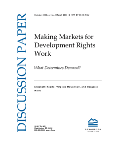 Making Markets for Development Rights Work