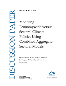 Modeling Economywide versus Sectoral Climate