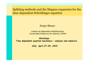 Splitting methods and the Magnus expansion for the