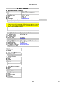 Common Data Set 2004-05 Name: Karen L. Slusser Title: