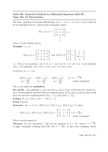 Math 405: Numerical Methods for Differential Equations 2015 W1