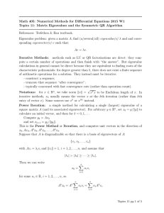 Math 405: Numerical Methods for Differential Equations 2015 W1