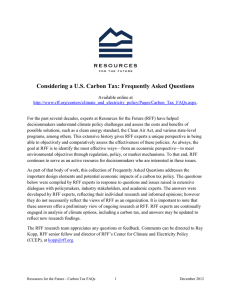 Considering a U.S. Carbon Tax: Frequently Asked Questions