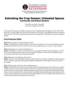 Extending the Crop Season: Unheated Spaces Community and School Gardens
