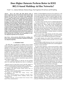 Does Higher Datarate Perform Better in IEEE