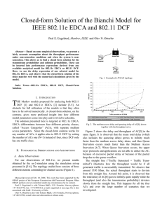 Closed-form Solution of the Bianchi Model for Member, IEEE
