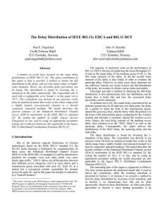 The Delay Distribution of IEEE 802.11e EDCA and 802.11 DCF