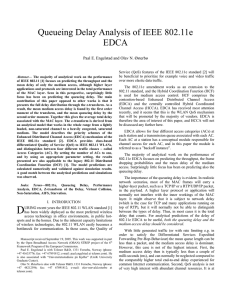 Queueing Delay Analysis of IEEE 802.11e EDCA