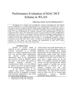 Performance Evaluation of MAC DCF Scheme in WLAN