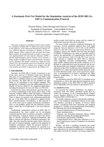 A Stochastic Petri Net Model for the Simulation Analysis of... EDCA Communication Protocol