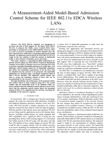 A Measurement-Aided Model-Based Admission Control Scheme for IEEE 802.11e EDCA Wireless LANs