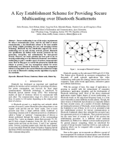 A Establishment Multicasting Bluetooth