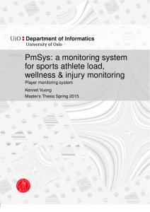 PmSys: a monitoring system for sports athlete load, wellness &amp; injury monitoring