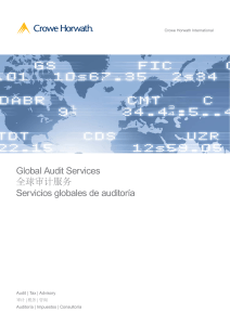 Global Audit Services 全球审计服务 Servicios globales de auditoría Audit | Tax | Advisory