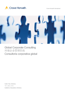 Global Corporate Consulting 环球企业管理咨询 Consultoría corporativa global Audit | Tax | Advisory