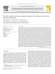 The effect of global warming and global cooling on the... Permian climate zones