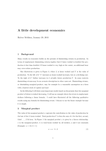 A little development economics Halvor Mehlum, January 29, 2015 1 Background