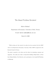 The Island Problem Revisited