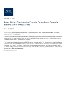 Imran Ahmad Discusses the Potential Expansion of Canada's