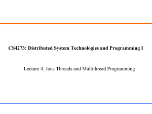 CS4273: Distributed System Technologies and Programming I