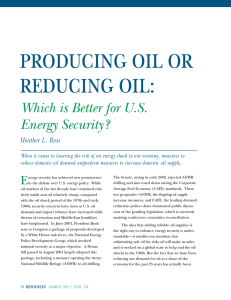 producing oil or reducing oil : Which is Better for U.S.