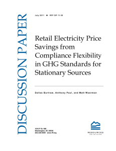 DISCUSSION PAPER Retail Electricity Price Savings from
