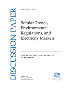 Secular Trends, Environmental Regulations, and