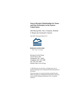 Source-Receptor Relationships for Ozone and Fine Particulates in the Eastern United States