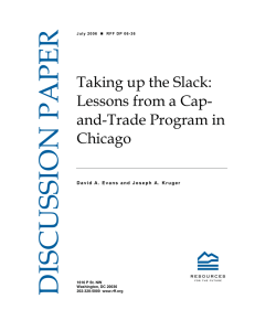 DISCUSSION PAPER Taking up the Slack: Lessons from a Cap-