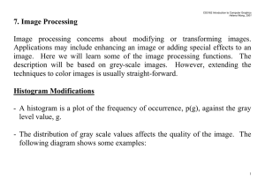 7. Image Processing  Image processing concerns about modifying or transforming images.