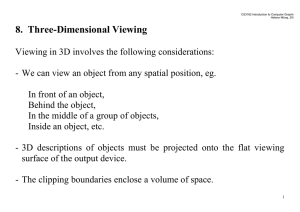 8.  Three-Dimensional Viewing