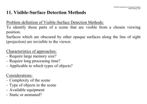 11. Visible-Surface Detection Methods