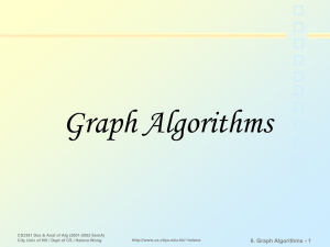 Graph Algorithms 6. Graph Algorithms - 1