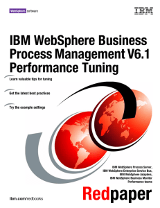 IBM WebSphere Business Process Management V6.1 Performance Tuning Front cover