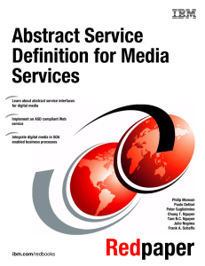 Abstract Service Definition for Media Services Front cover