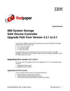 Red paper IBM System Storage SAN Volume Controller