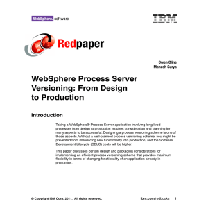 Red paper WebSphere Process Server Versioning: From Design