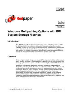 Red paper Windows Multipathing Options with IBM System Storage N series