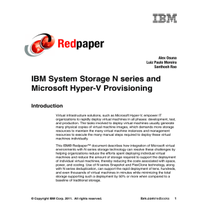 Red paper IBM System Storage N series and Microsoft Hyper-V Provisioning