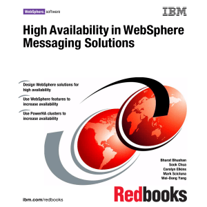 High Availability in WebSphere Messaging Solutions Front cover