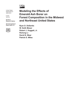 Modeling the Effects of Emerald Ash Borer on and Northeast United States