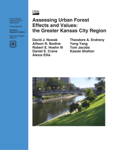 Assessing Urban Forest Effects and Values: the Greater Kansas City Region