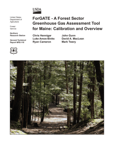 ForGATE - A Forest Sector Greenhouse Gas Assessment Tool